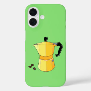 Yellow Rainbow Espresso iPhone 16 Case