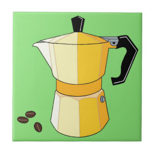 Yellow Rainbow Espresso Tile