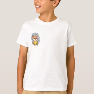 Yellow Raincoat Puppy Kids T-Shirt