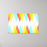 Yellow, red and cadet blue triangles