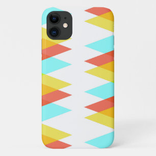 Yellow, red and cadet blue triangles Case-Mate iPhone case
