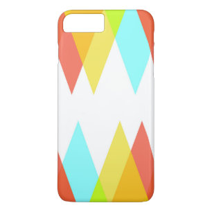 Yellow, red and cadet blue triangles Case-Mate iPhone case