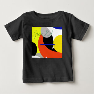 Yellow Red Blue Abstract Art Baby T-Shirt