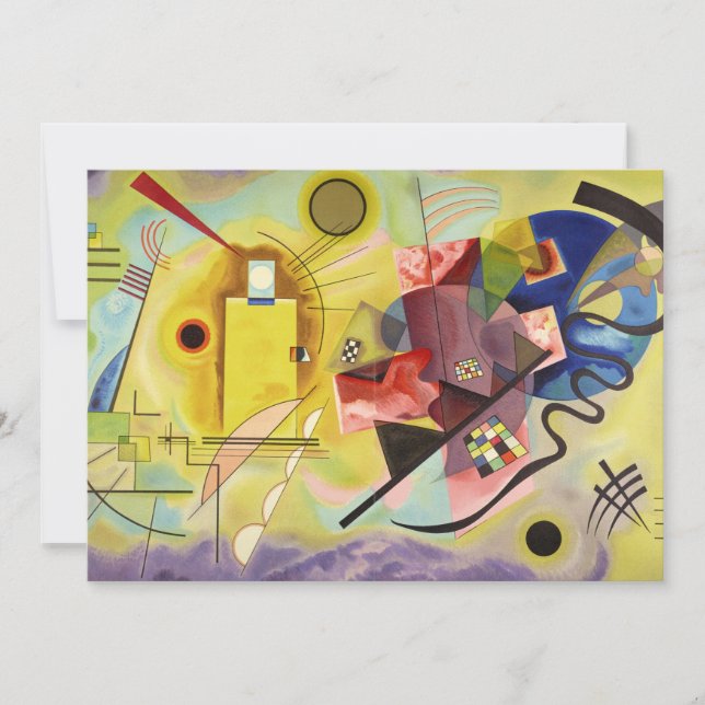 Yellow-Red-Blue by Wassily Kandinsky Thank You Card (Front)