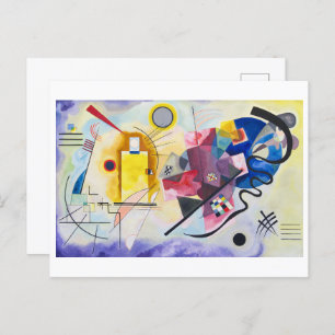 Yellow-Red-Blue   Kandinsky   Postcard