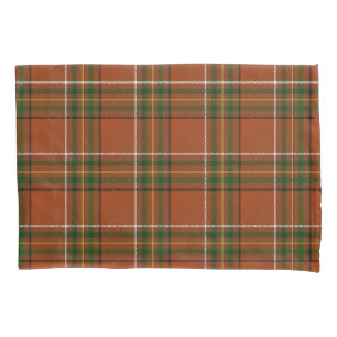 Yellow Red Blue Plaid Tartan Design  Pillowcase