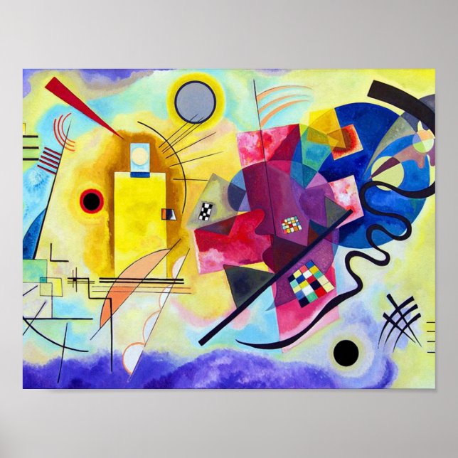 Yellow Red Blue Wassily Kandinsky Poster (Front)