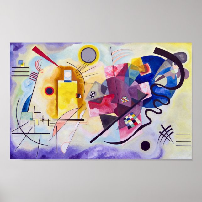 Yellow Red Blue, Wassily Kandinsky Poster (Front)