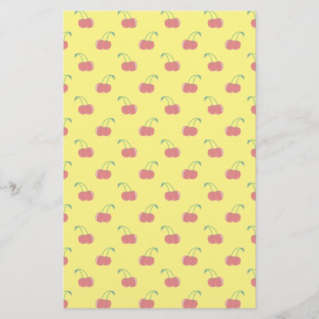 Yellow red cherry pattern (Front)