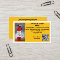 Yellow Red Fire Extinguisher Fire Safety