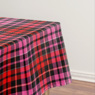 Yellow Red Green Plaid Tartan Design  Tablecloth