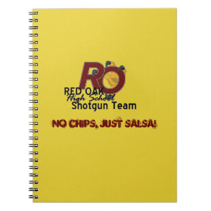 (Yellow) Red Oak HS Shotgun Team Spiral Notebook