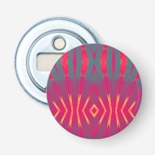Yellow Red Purple Green 3D Pattern ~ Bottle Opener
