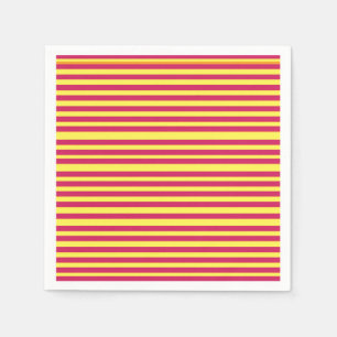 Yellow, Red Spring Mood Lines Napkins