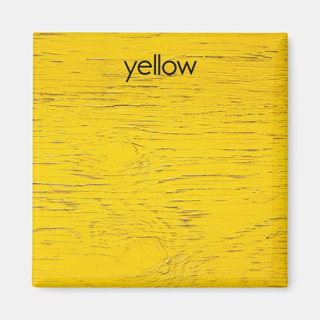 Yellow Refrigerator Magnet (Front)