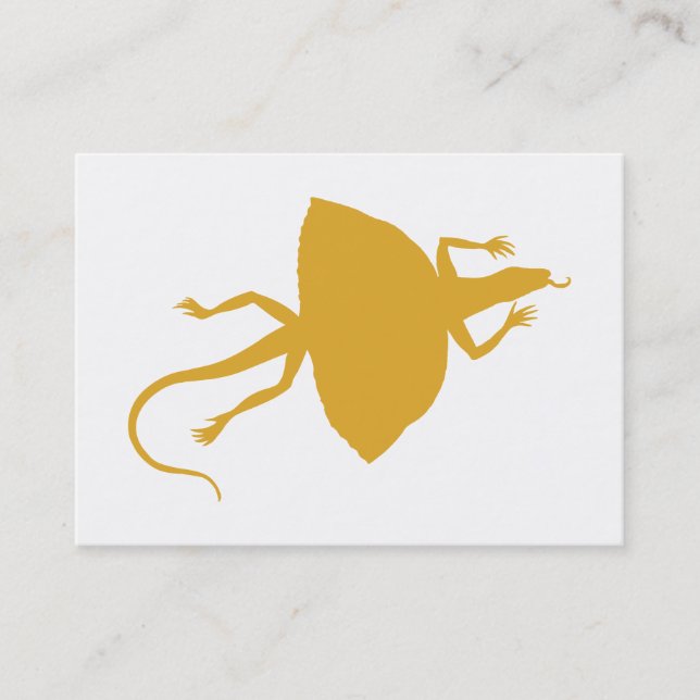 Yellow reptile business card (Front)