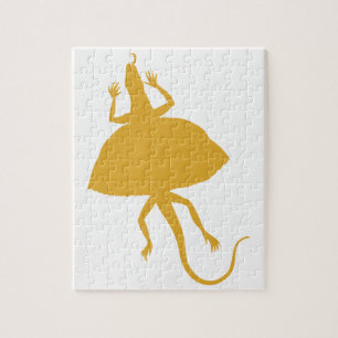 Yellow reptile jigsaw puzzle