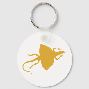 Yellow reptile key ring
