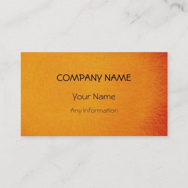 Yellow Retro Abstract Painting 4 Business Card (Front)