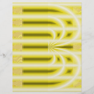 Yellow Retro Cathedral Bulk Scrapbook Paper Pages