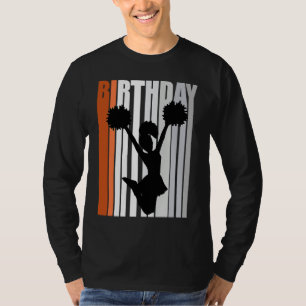 Yellow Retro Cheerleader Cheerleading Cheer Squad  T-Shirt