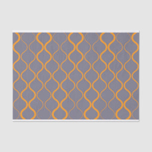 Yellow, retro, cool trendy curvy wavy illustration tissue paper