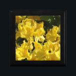 Yellow Rhododendrons Flowers Jewellery boxes<br><div class="desc">GIFT BOX Yellow RHODODENDRONS FLOWERS, Gifts for Her Trinket beautiful gift boxes. RHODIES FLORAL Store earrings, jewellery, or coins in this fun gift box. Made of wood and secured with a magnetised lid. Bookmark this site for great gift ideas all year! GETTING A GIFT? COMBINE several products. Calendars, Greeting Cards,...</div>