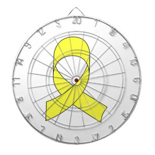 Yellow Ribbon Drawing Dartboard