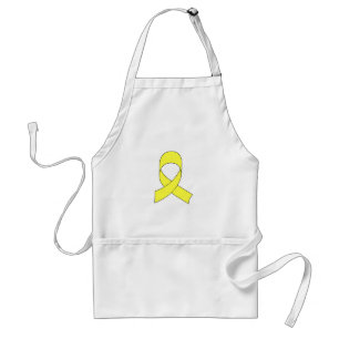 Yellow Ribbon Drawing Standard Apron