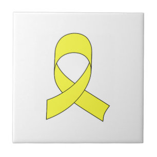 Yellow Ribbon Drawing Tile