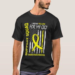 Yellow Ribbon Endometriosis Awareness Gigi Support T-Shirt
