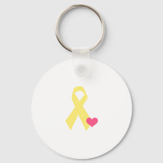 Yellow Ribbon Key Ring