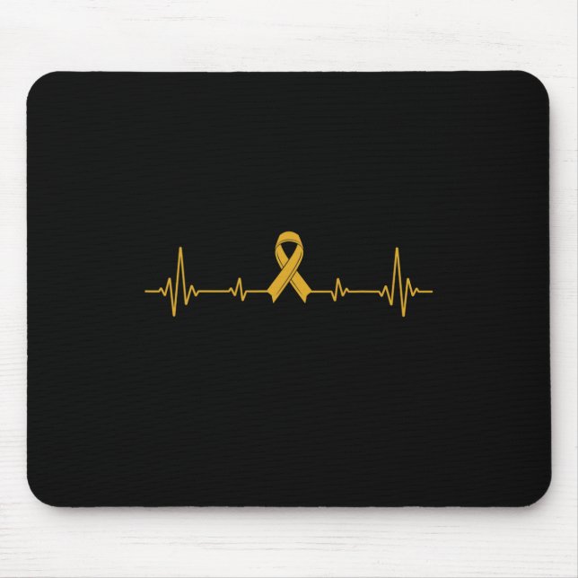 Yellow Ribbon Suicide Prevention Awareness  Mouse Pad (Front)