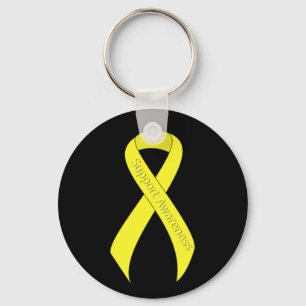 Yellow Ribbon Support Awareness Key Ring