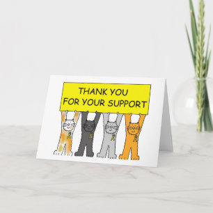 Yellow Ribbons, Thank You for Your Support. Card