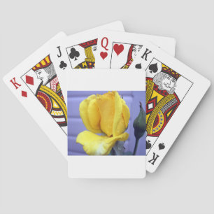 Yellow Rodebud Playing Cards