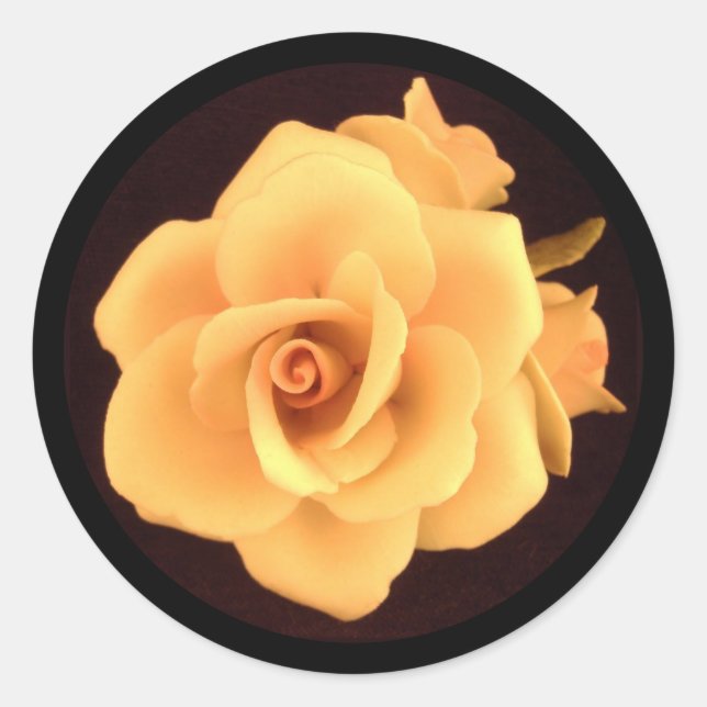 Yellow Rose, 2004 Photo. Classic Round Sticker (Front)