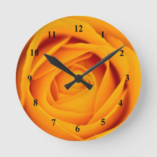 Yellow Rose Acrylic wall clock