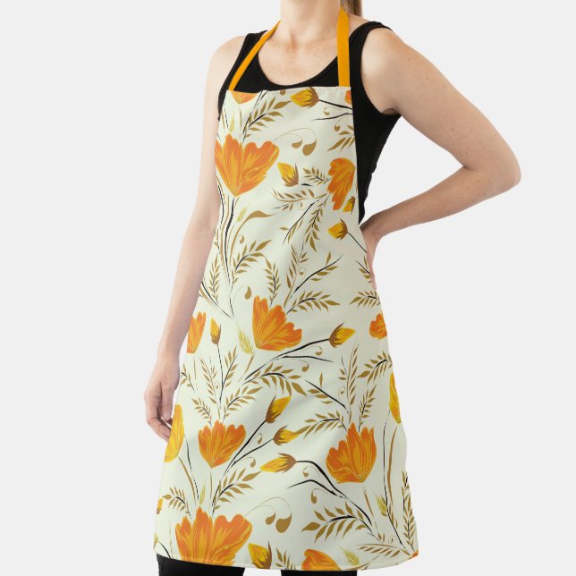 Yellow rose apron (Insitu)