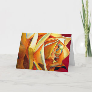 Yellow Rose Art Mother's Day card with poem