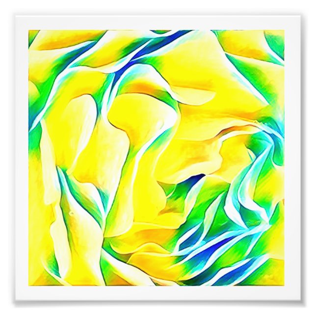 Yellow Rose Art Prnt Photo Print (Front)