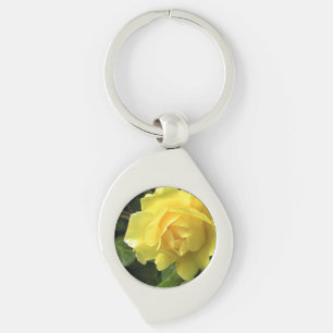 Yellow Rose Beauty Keychain