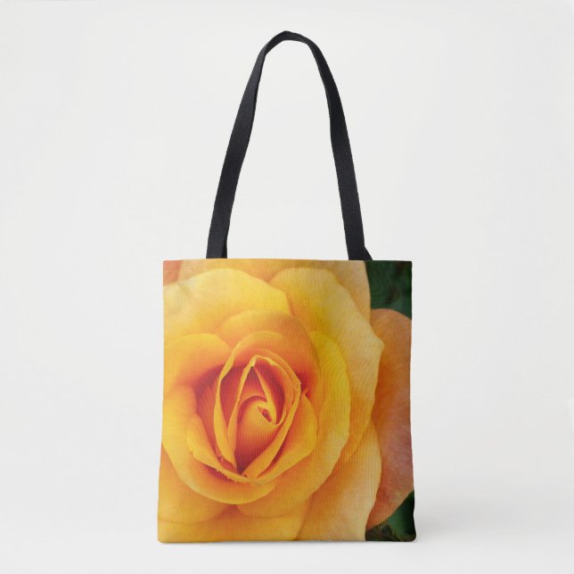 yellow rose blossom tote bag (Front)