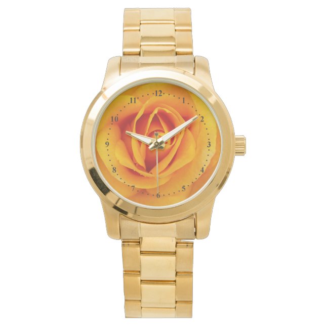 yellow rose blossom watch (Front)