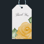 Yellow Rose Bridal Shower Elegant Wedding Favour Gift Tags<br><div class="desc">Customise however you want.Matching items available.</div>