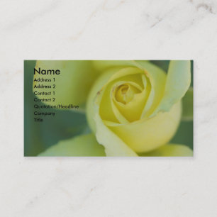 Yellow Rose Business Card