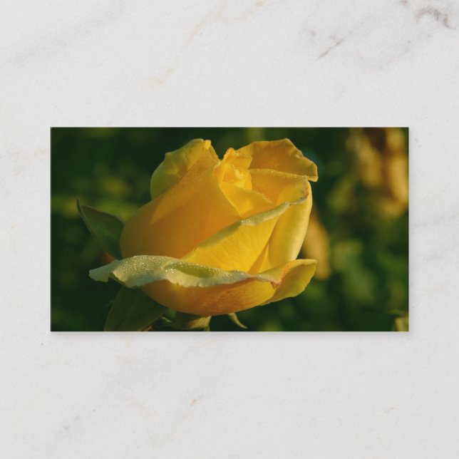 yellow rose business card (Front)