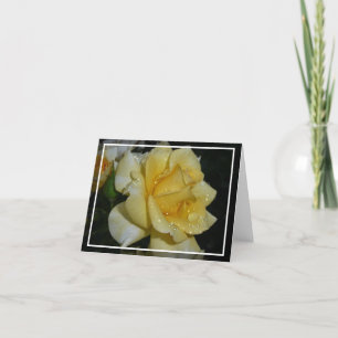 yellow rose card
