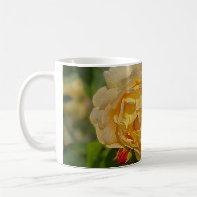 Yellow Rose  Coffee Mug (Left)