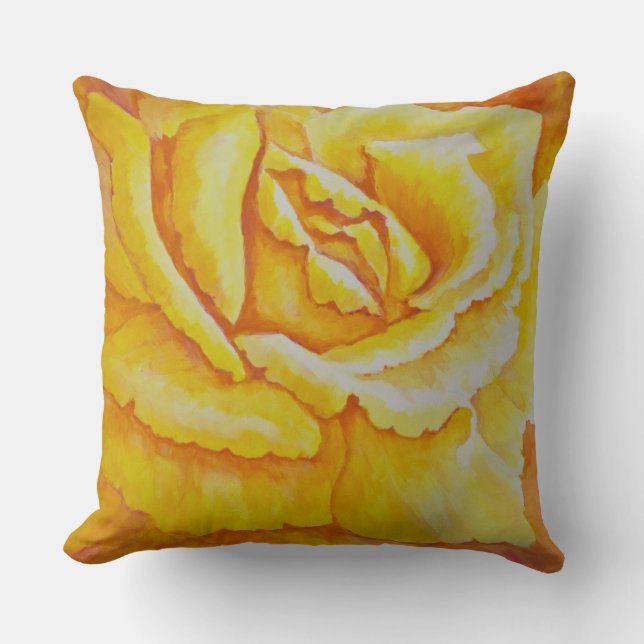 Yellow Rose Cushion (Front)